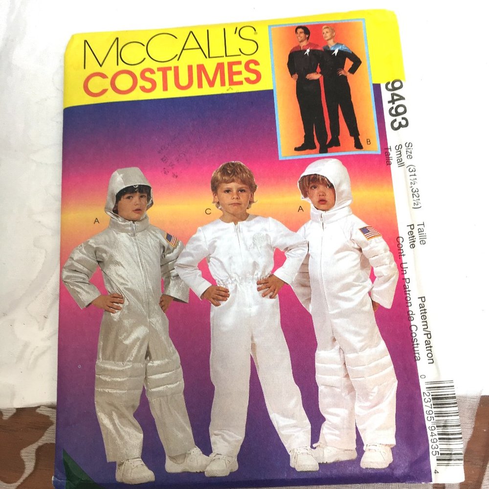 McCall's Pattern #9493 - Space Suit – Astronaut - space Jumpsuit Costume NWT